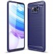 JollyFX Carbon Case Flexibelt skal TPU-fodral till Xiaomi Poco X3 NFC / Poco X3 Pro - Blå