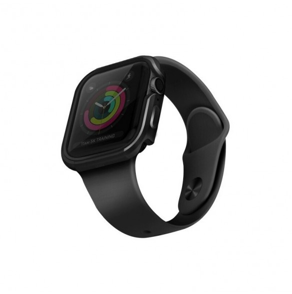 UNIQ Valencia skyddsfodral till Apple Watch 5 44mm / Apple Watch 4 44mm - Grå
