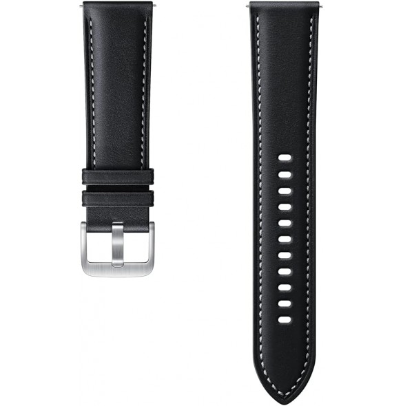 Samsung ET-SLR84LBE Galaxy Watch3 Stitch Läderband Svart