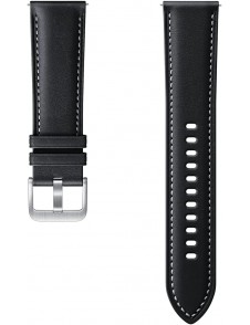 Samsung ET-SLR84LBE Galaxy Watch3 Stitch Läderband Svart