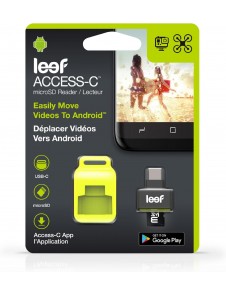 Leef LACC 00KK000 A1 "Access C USB MicroSD-kortläsare Svart