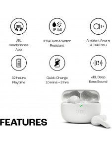 Trådlösa Bluetooth-öronsnäckor, Äkta trådlösa hörlurar, Premium ljud