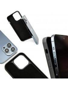 Wood and resin case for iPhone 15 Plus Bewood Unique Turquoise - turquoise and black