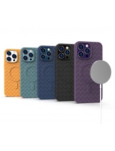 MagSafe Woven Case for iPhone 15 Pro - navy blue