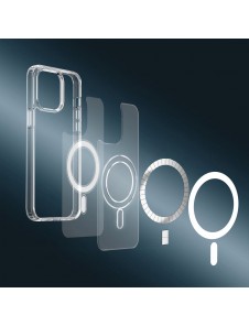 MagSafe iPhone 15 Clear Magnetic Case - transparent