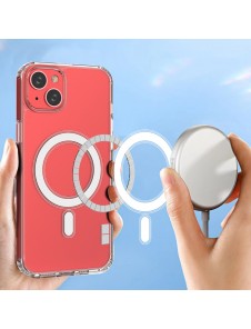 MagSafe iPhone 15 Clear Magnetic Case - transparent