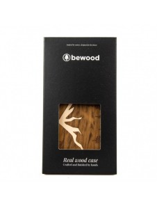 Wooden case for iPhone 15 Plus Bewood Imbuia Mountains