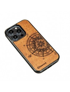 Bewood Traveler Merbau wooden case for iPhone 15 Pro
