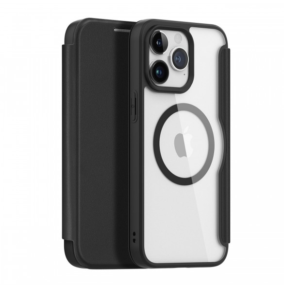 Dux Ducis Skin X Pro Magnetic Flip MagSafe Case iPhone 15 Pro - Black