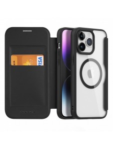Dux Ducis Skin X Pro Magnetic Flip MagSafe Case iPhone 15 Pro - Black