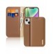 Dux Ducis Hivo RFID blocking wallet case for iPhone 15 - brown