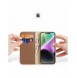 Dux Ducis Hivo RFID blocking wallet case for iPhone 15 - brown