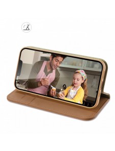 Dux Ducis Hivo RFID blocking wallet case for iPhone 15 - brown