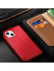Dux Ducis Hivo RFID blocking wallet case for iPhone 15 - brown