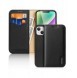 Dux Ducis Hivo iPhone 15 Plus RFID Blocking Wallet Case - Black