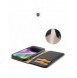 Dux Ducis Hivo iPhone 15 Plus RFID Blocking Wallet Case - Black