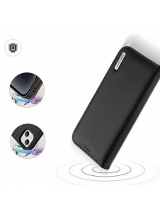 Dux Ducis Hivo iPhone 15 Plus RFID Blocking Wallet Case - Black