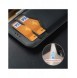 Dux Ducis Hivo iPhone 15 Plus RFID Blocking Wallet Case - Black