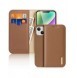 Dux Ducis Hivo iPhone 15 Plus wallet case with RFID blocking - brown