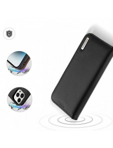 Dux Ducis Hivo iPhone 15 Pro Dux Ducis Hivo RFID Blocking Wallet Case - Black