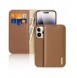 Dux Ducis Hivo iPhone 15 Pro Dux Ducis Hivo wallet case with RFID blocking - brown