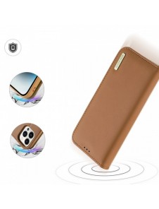 Dux Ducis Hivo iPhone 15 Pro Dux Ducis Hivo wallet case with RFID blocking - brown