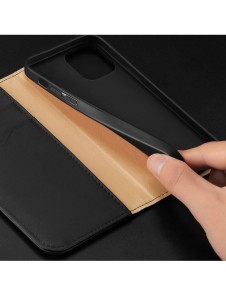 Dux Ducis Hivo iPhone 15 Pro Dux Ducis Hivo wallet case with RFID blocking - brown