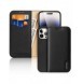 Dux Ducis Hivo iPhone 15 Pro Max Dux Ducis Hivo RFID Blocking Wallet Case - Black
