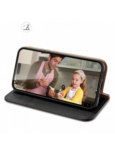 Dux Ducis Hivo iPhone 15 Pro Max Dux Ducis Hivo RFID Blocking Wallet Case - Black