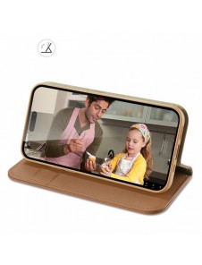 Dux Ducis Hivo iPhone 15 Pro Max Dux Ducis Hivo wallet case with RFID blocking - brown
