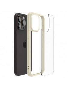 Spigen Crystal Hybrid, sand beige - iPhone 15 Pro Max