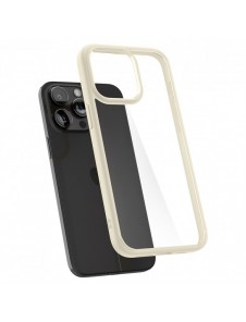 Spigen Crystal Hybrid, sand beige - iPhone 15 Pro Max