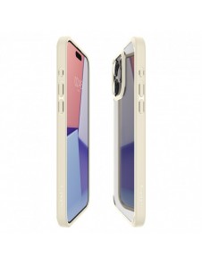 Spigen Crystal Hybrid, sand beige - iPhone 15 Pro Max