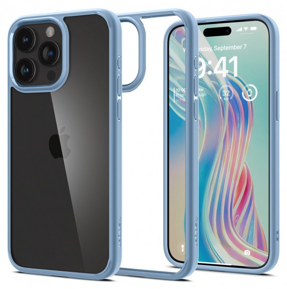 Spigen Crystal Hybrid, navy blue - iPhone 15 Plus