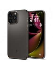 Spigen Thin Fit, gunmetal - iPhone 15 Pro Max
