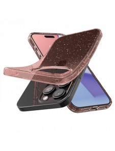 Spigen Liquid Crystal Glitter, rose quartz - iPhone 15 Pro Max