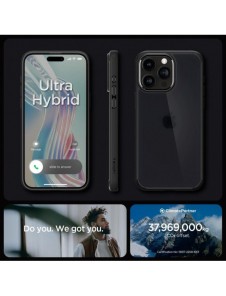 Spigen ULTRA HYBRID IPHONE 15 PRO MAX FROST BLACK