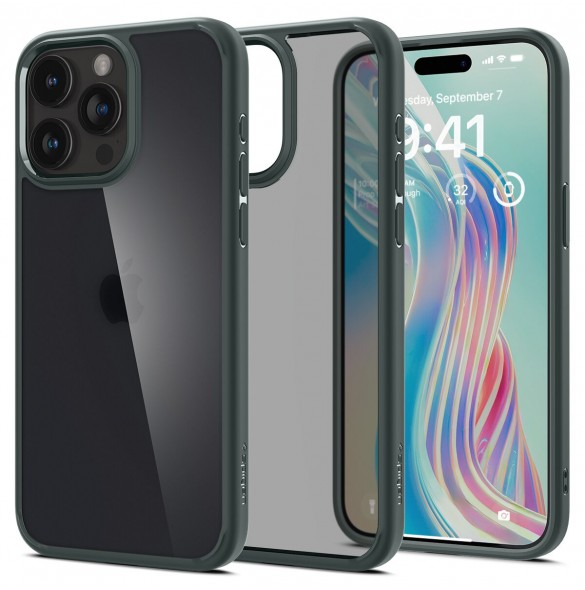 Spigen Ultra Hybrid, frost green - iPhone 15 Pro Max