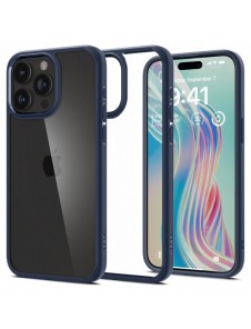 Spigen Ultra Hybrid, navy blue - iPhone 15 Pro Max