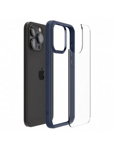 Spigen Ultra Hybrid, navy blue - iPhone 15 Pro Max