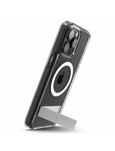 Spigen Ultra Hybrid S MagSafe case with stand for iPhone 15 Pro Max - transparent