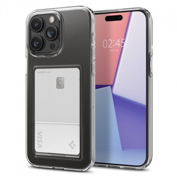 Spigen Crystal Slot, crystal clear - iPhone 15 Pro Max