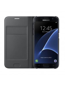 Samsung Galaxy S7 Flip Wallet Cover / Case - EF-WG930PBEGWW - Svart