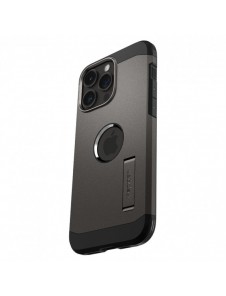 Spigen Tough Armor MagSafe case with stand for iPhone 15 Pro Max - brown