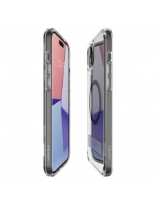Spigen Ultra Hybrid S MagSafe case with stand for iPhone 15 Plus - black