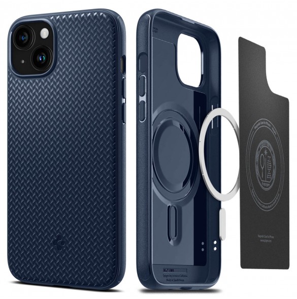 Spigen Mag Armor MagSafe, navy blue - iPhone 15 Plus