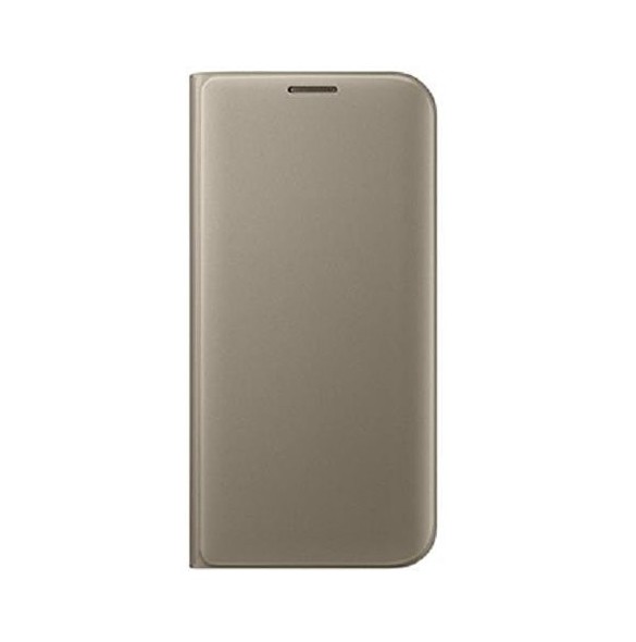 Samsung EF-WG935PFE Book Case till Galaxy S7 Edge, Flip Wallet, Guld