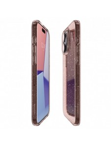 Spigen Liquid Crystal Glitter, rose quartz - iPhone 15 Pro