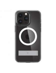 Spigen Ultra Hybrid S MagSafe case with stand for iPhone 15 Pro - transparent