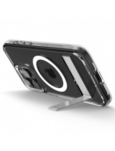 Spigen Ultra Hybrid S MagSafe case with stand for iPhone 15 Pro - transparent